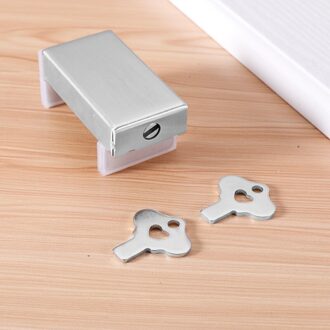 Rvs Window Lock Punch-Gratis Deur En Raam Slot Schuifdeur Lock Kinderen Beschermende Veiligheidsslot Gadgets Anti-Diefstal 2