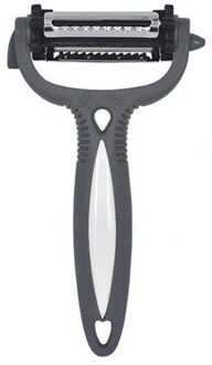 Rvs Wortel Aardappel Keuken Slicer Cutter Shredding Machine Duurzaam Praktische Dunschiller Antislip Multifunctionele grijs