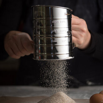 Rvs Zeefje Bakken Poedersuiker Shaker Zeef Cup Vorm Mesh Meel Sifting Koken Bakken Gereedschap Keuken Gadgets