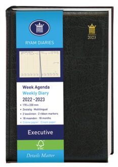 Ryam Agenda 2020-2021 Ryam Executive CR 6T Mundior zwart