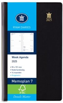 Ryam Agenda 2021 Ryam memoplan 7 staand Suprema zwart