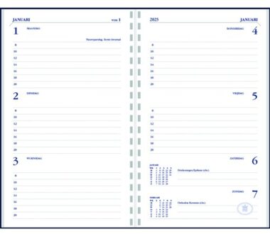 Ryam Agendavulling 2021 Ryam Memoplan 7 Ringplastic Wit