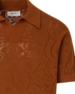 Ryan polo met korte mouwen Oranje - L