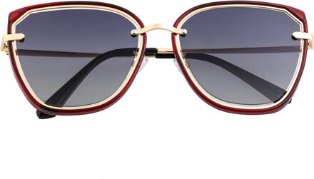 Rylee gepolariseerde zonnebril Rood - One Size