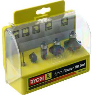 Ryobi 5-delige Frezenset 6 mm RAKRBS5 Frees