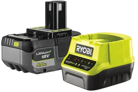 Ryobi ONE+ 18V 1x 5,0 Ah Lithium+ accu & lader set RC18120150X