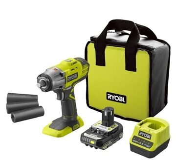 Ryobi ONE+ 18V Accu 3 snelheden Slagmoersleutel 400 Nm (incl. 1x 2.0Ah accu & lader ) R18IW3120S