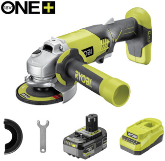 Ryobi R18AG-1C40GP | 18V | Li-ion | Haakse slijper | set | 1x 4,0Ah accu | in tas | 115mm - 5133006908