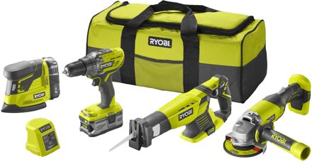Ryobi R18CK4E-242S | 4-delig ONE+ 18V Accu Combokit 5133004757