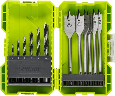 Ryobi RAK12SWD | 12-delig Boor Set Hout - 5132003302 - 5132003302