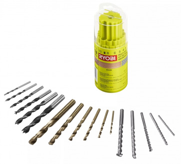 Ryobi RAK18DMIX | 18-delig Mix Boorset - 5132004669 - 5132004669