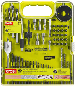 Ryobi RAKDD60 | 60-delig Boor & Schroevendraaierset - 5132004664 - 5132004664
