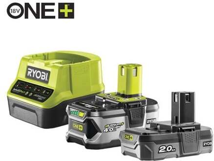 Ryobi RC18120-242X | 1 x 4.0Ah & 1 x 2.0Ah Lithium+ accu's en lader 5133005961