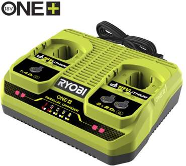Ryobi RC18240G | ONE+ 18V 2-poorts lader - 5133005581