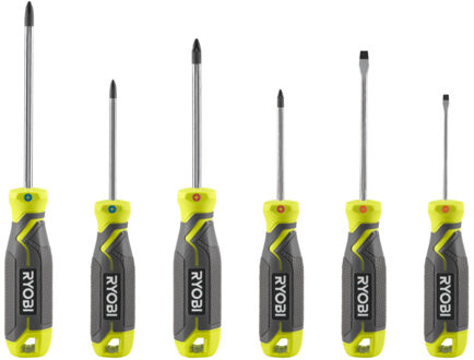Ryobi RHSDS6PC | Magnetische Schroevendraaierset 6 stuks - 5132006045