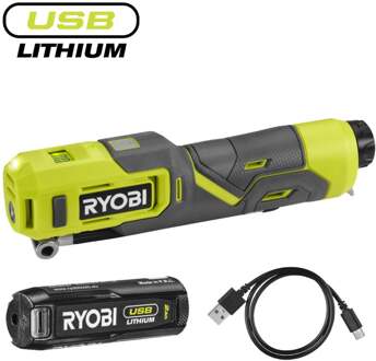 Ryobi RI4-120G | USB Lithium 4V accu inflator (1x 4V 2.0Ah) - 5133006140