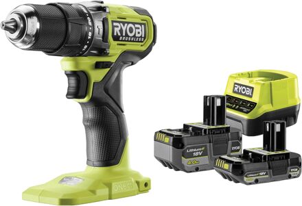 Ryobi RPD18BL1-2C42S | ONE+ 18V™ Brushless Accu Klopboormachine (incl. 4.0Ah en 2.0Ah accu's) - 5133006138
