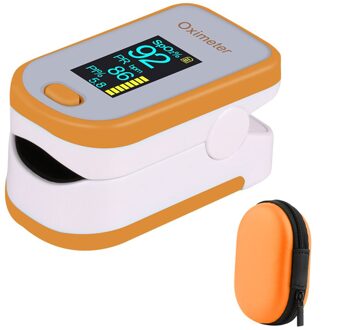 Rz Draagbare Vinger Pulsoxymeter Digitale Pulsioximetro Huishoudelijke Gezondheid Monitor Hartslag SPO2 Pr Saturimetro Pulsoximeter M130-geel-zak