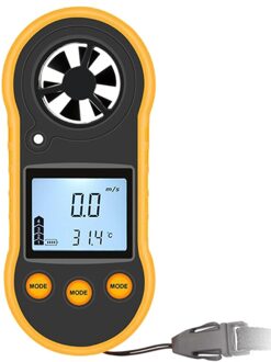 RZ818 Draagbare Digitale Anemometer Wind Meter Met Thermometer Lcd Tegenlicht