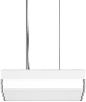 RZB Flat Slim+ Hanger DALI 30x30cm 22W wit/glanzend wit, witte buitenkant glanzend