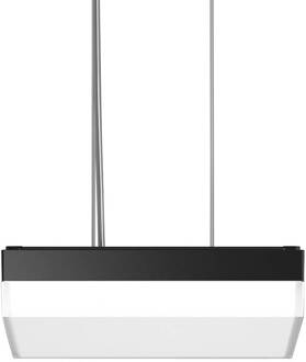 RZB Flat Slim+ P DALI 30x30cm 22W antraciet/mat antraciet metallic, wit exterieur mat