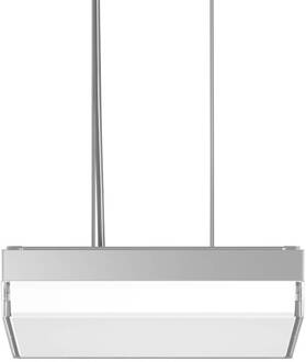 RZB Flat Slim+ P DALI 30x30cm 22W zilver/glanzend zilver metallic, buitenkant glanzend wit
