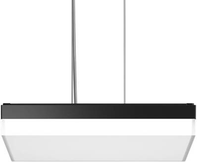 RZB Flat Slim+ P DALI 43x43cm 41W antraciet/mat antraciet metallic, wit exterieur mat