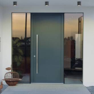 RZB HB 110 LED buiten plafondlamp rond 830 17° metallic antraciet, helder