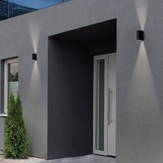 RZB HB 113 LED buitenwandlamp up/down metallic antraciet, helder