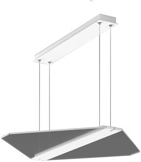 RZB Twindot S Diamond LED hanglamp DALI 827-865 mat wit (RAL 9016), helder, prismatisch