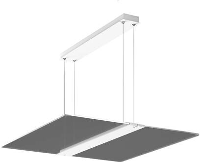 RZB Twindot S Square LED hanglamp DALI 827-865 mat wit (RAL 9016), helder, prismatisch