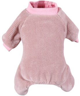S-2XL Zachte Fleece Hond Jumpsuit Winter Casual Homewear Kleding Puppy Jas Huisdier 4-Legged Outfits Warm hond Hoodie Kleding M / P