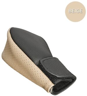 S A.e Auto Pookknop Cover Protector Universal Pu Lederen Antislip Auto Handrem Protector Auto Interieur Accessoires csv wit