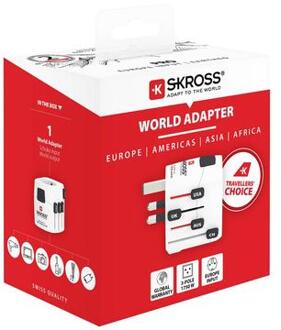 S-Kross Pro World Travel Adapter Wit - One size