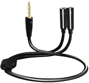 S-LINK SL-302MS 3.5 Mm Stereo Hoofdtelefoon + Speaker Multiplexer Kabel