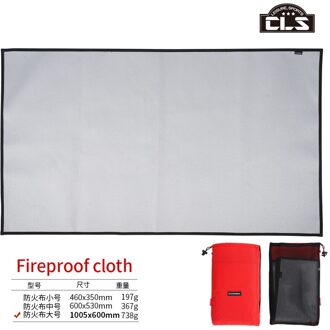 S/M/L Camping Brandwerende Grill Mat Doek Vlamvertragende Ember Mat Deken Warmte Isolatie Pad Voor Buitenshuis picknick Barbecue
