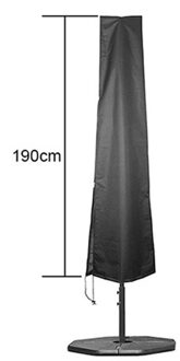 S/M/L Patio Parasol Cover Tuin Waterdichte Parasol Cover Oxford Doek Outdoor Met Rits Voor Cantilever paraplu 190x50x30cm