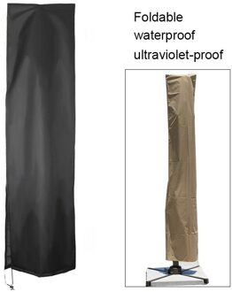 S/M/L Patio Parasol Cover Tuin Waterdichte Parasol Cover Oxford Doek Outdoor Met Rits Voor Cantilever paraplu 262x89cm