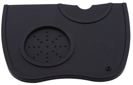 S/M Maat Siliconen Koffie Mat Tamper Houder Espresso Maker Ondersteuning Base Antislip Flexibele Hoek Mat Koffie accessoires Thee Tool zwart M