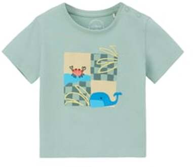 s. Olive r T-shirt oceaan groen - 68