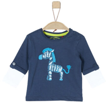 s.Oliver Boys Shirt met lange mouwen donkerblauw