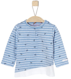 s.Oliver Girl s shirt met lange mouwen licht blauw - 68