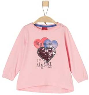 s.Oliver Girl s shirt met lange mouwen roze melange Roze/lichtroze - 68