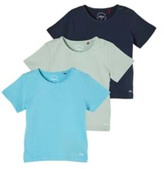 s.Oliver s. Olive r 3-pack T-shirt Blauw - 50/56