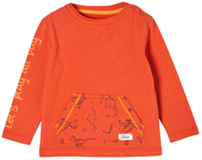 s.Oliver s. Olive r Overhemd met lange mouwen donker orange Oranje - 68