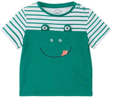 s.Oliver s. Olive r T-shirt Kikker smaragd Groen - 68