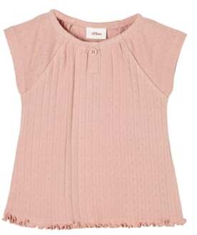 s.Oliver s. Olive r T-shirt met ajourmotief roze Roze/lichtroze - 50/56