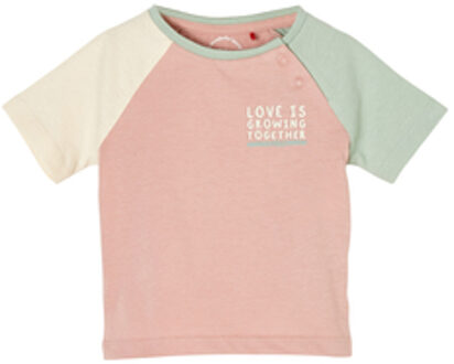 s.Oliver s. Olive r T-shirt met opschrift print Roze/lichtroze - 80