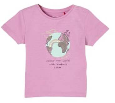 s.Oliver s. Olive r T-shirt roze met opschrift- Print Roze/lichtroze - 50/56