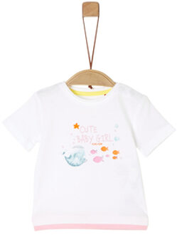 s.Oliver s. Olive r T-shirt white /roze Wit